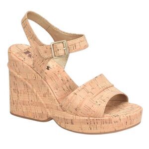 Korks Kork Ease Bardot II Sandal Platform Wedges Size 10